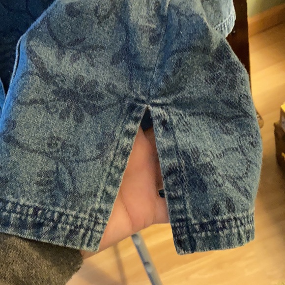Denim & Co. patterned jean jacket 1X - Picture 9 of 10